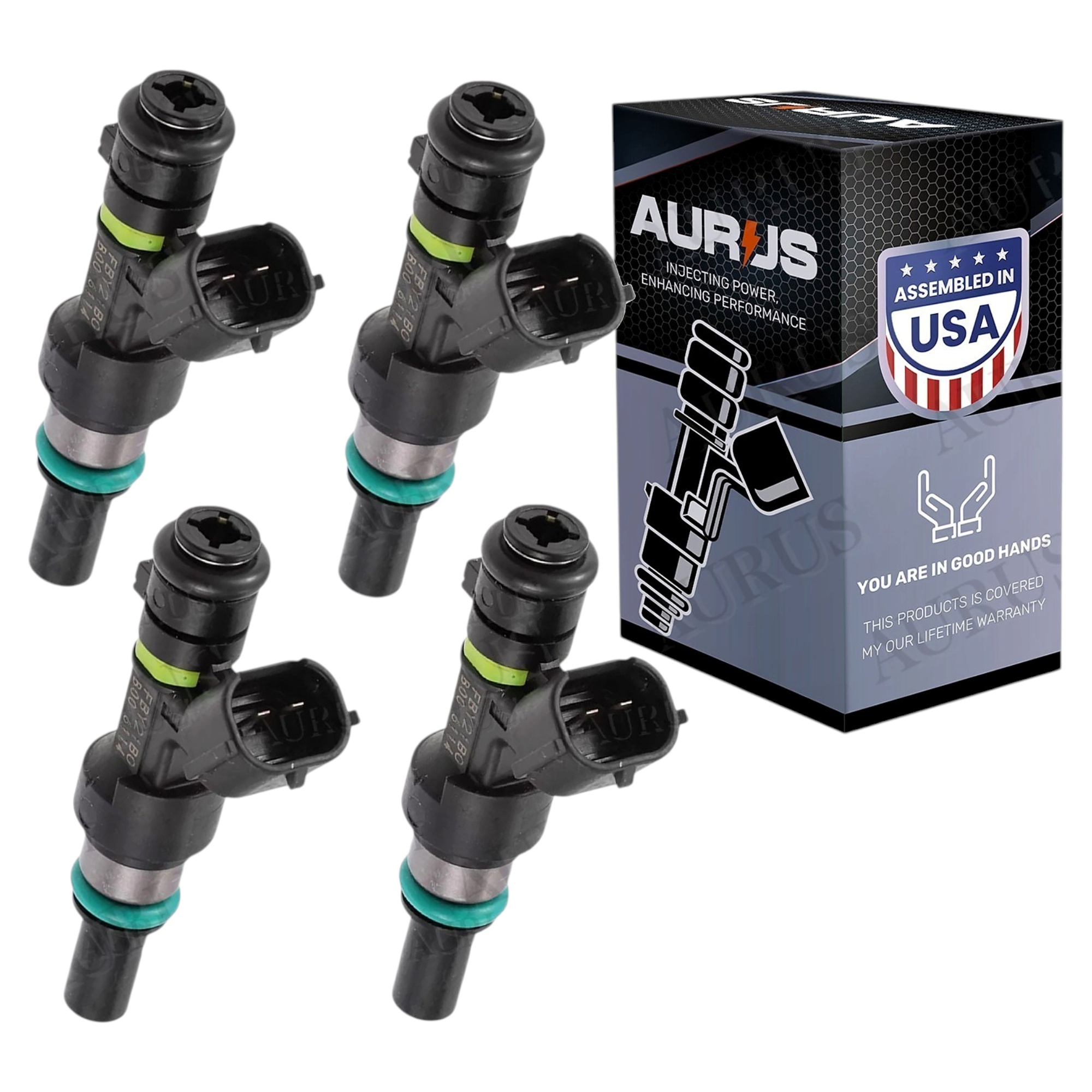 Aurus OEM Set of 4 Fuel Injectors for 2013-2015 Nissan Altima Rogue 2.5L FBY21B0 I4