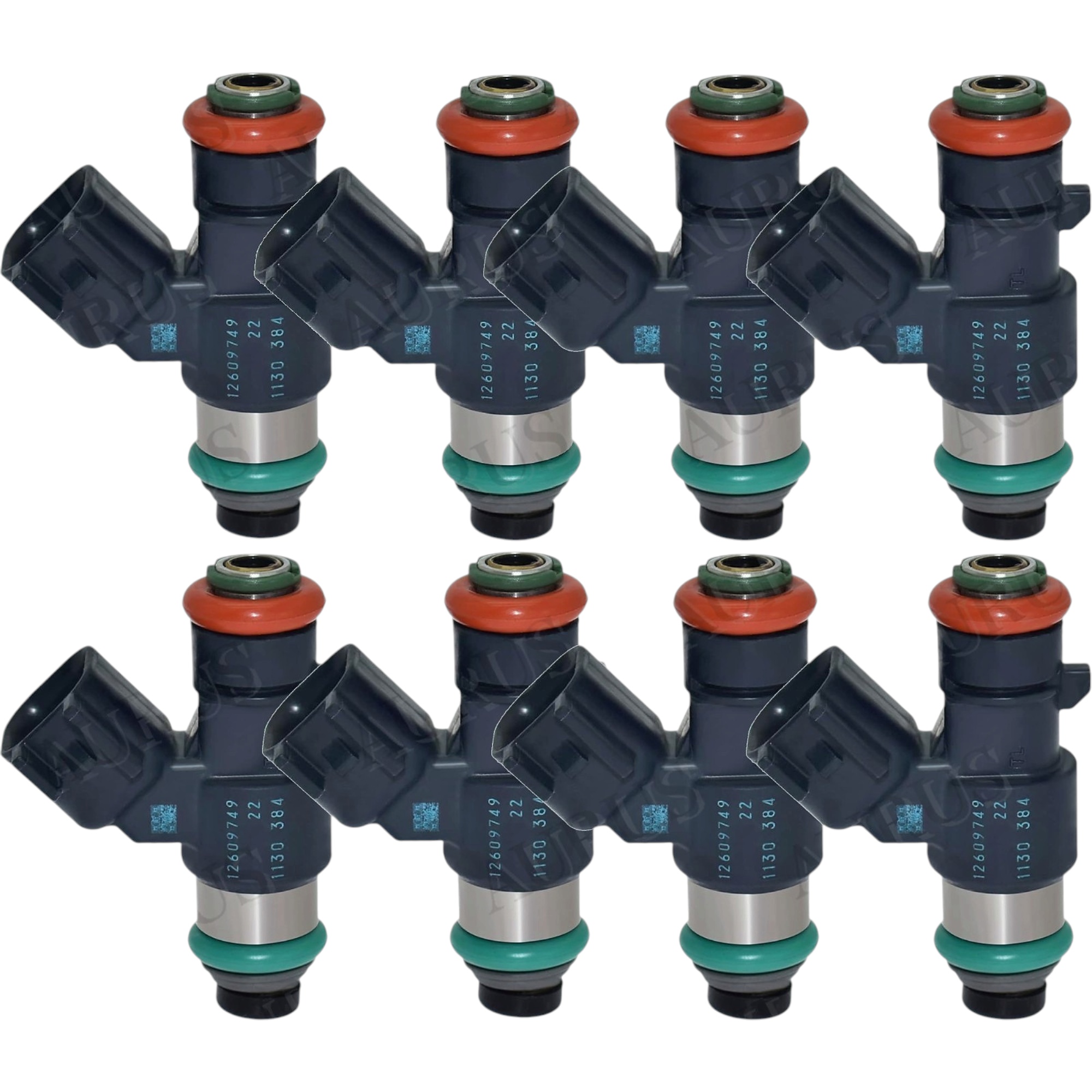 Denso OEM Set of 8 Fuel Injectors for 2009-2014 Chevy GMC Hummer H2 Cadillac 6.2L V8 12609749