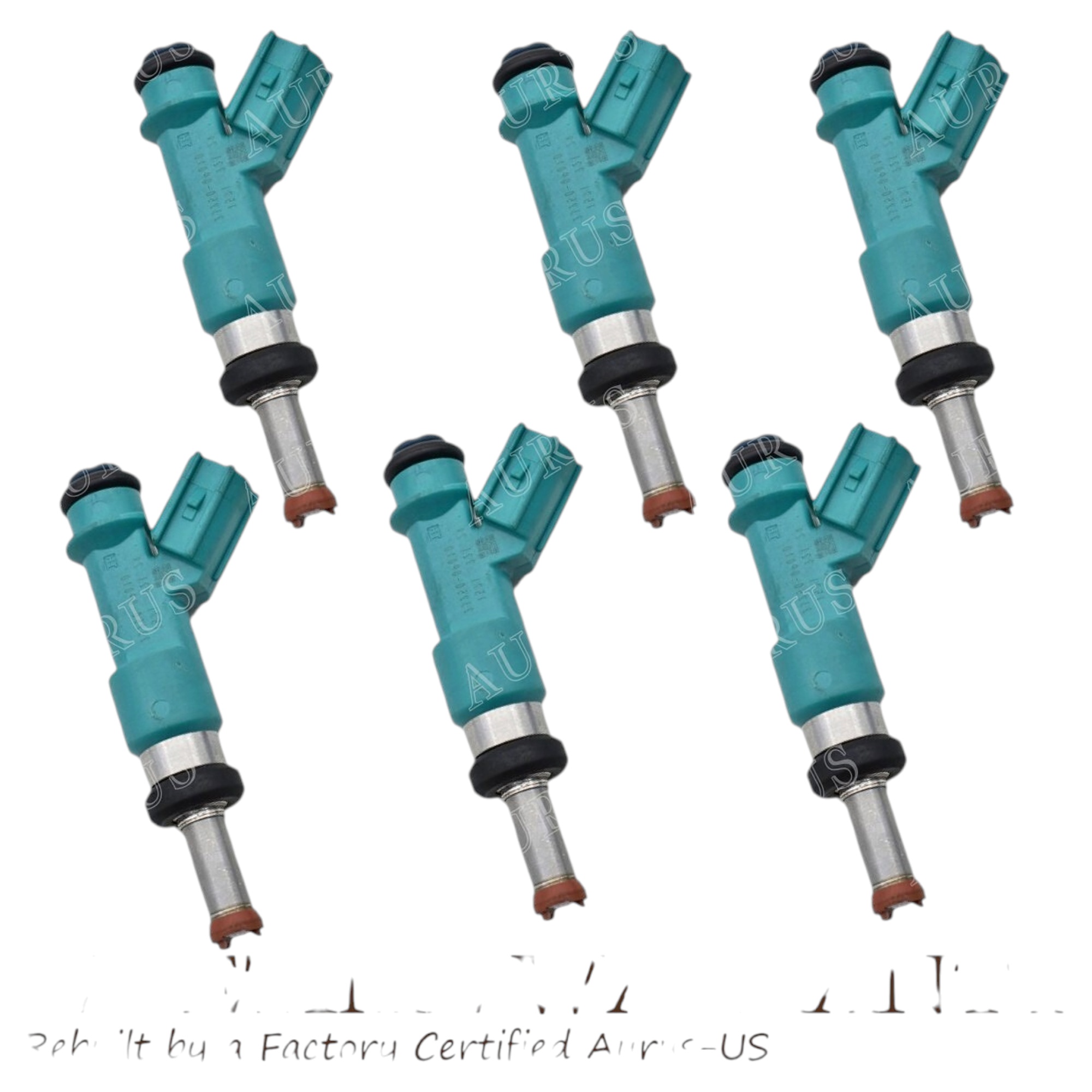 Aurus OEM Set of 6 Fuel Injectors 23250-31090 For Toyota Camry Highlander Sienna ES350 3.5L 23209-31090