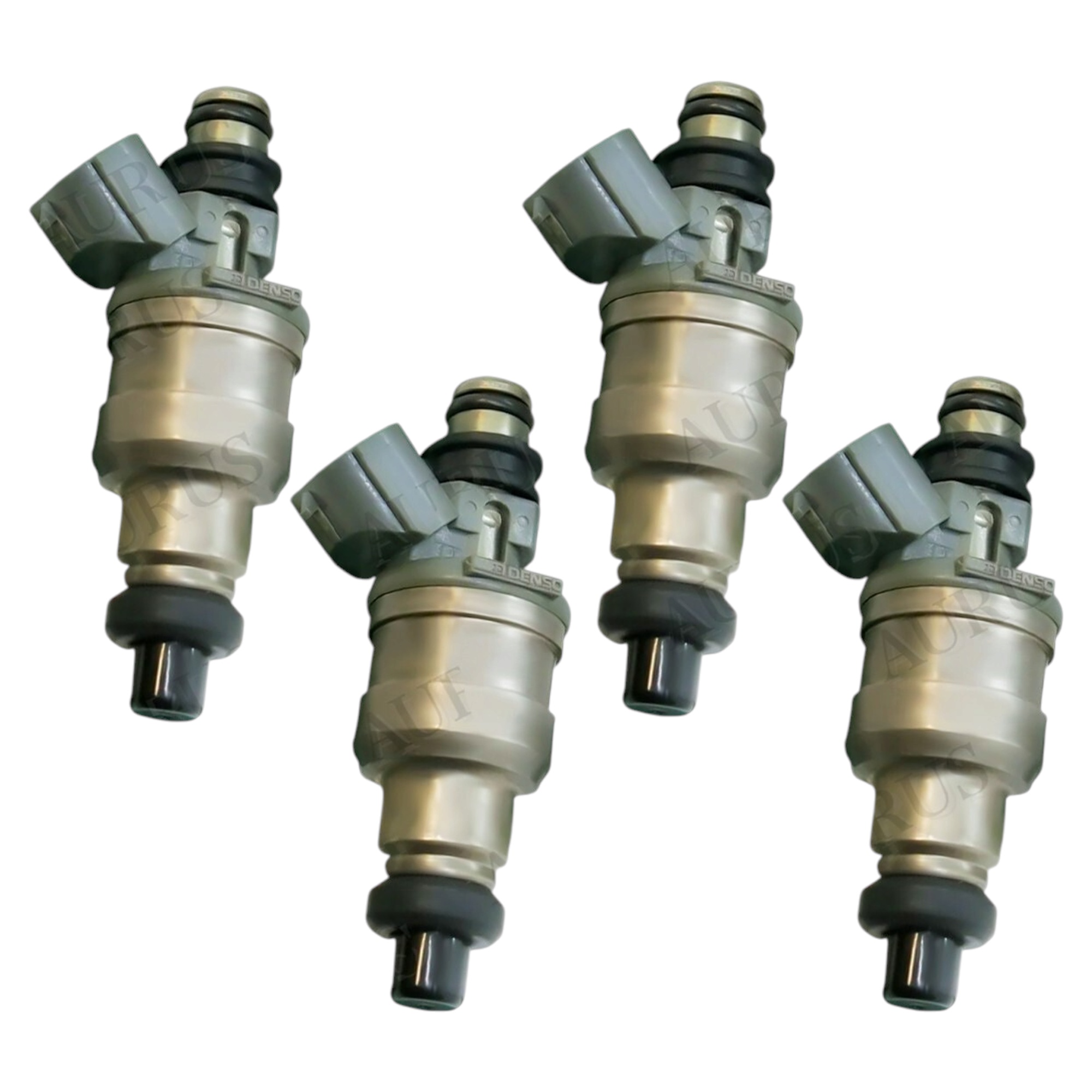 Aurus OEM Set of 4 Fuel Injectors for 1990-1995 Daihatsu Kia Sephia Mazda Protege 323 1.6L 195500-2040 thumbnail 2