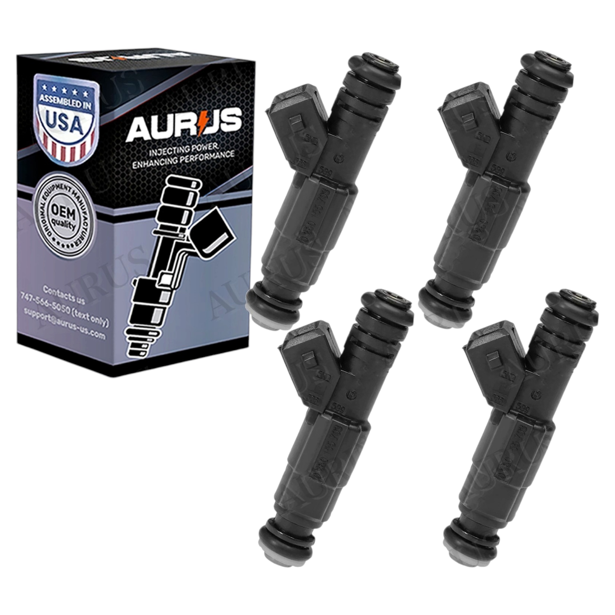 Aurus OEM Fuel Injector for 1995-1997 Dodge Caravan Chrysler Cirrus Plymouth I4 0280155703