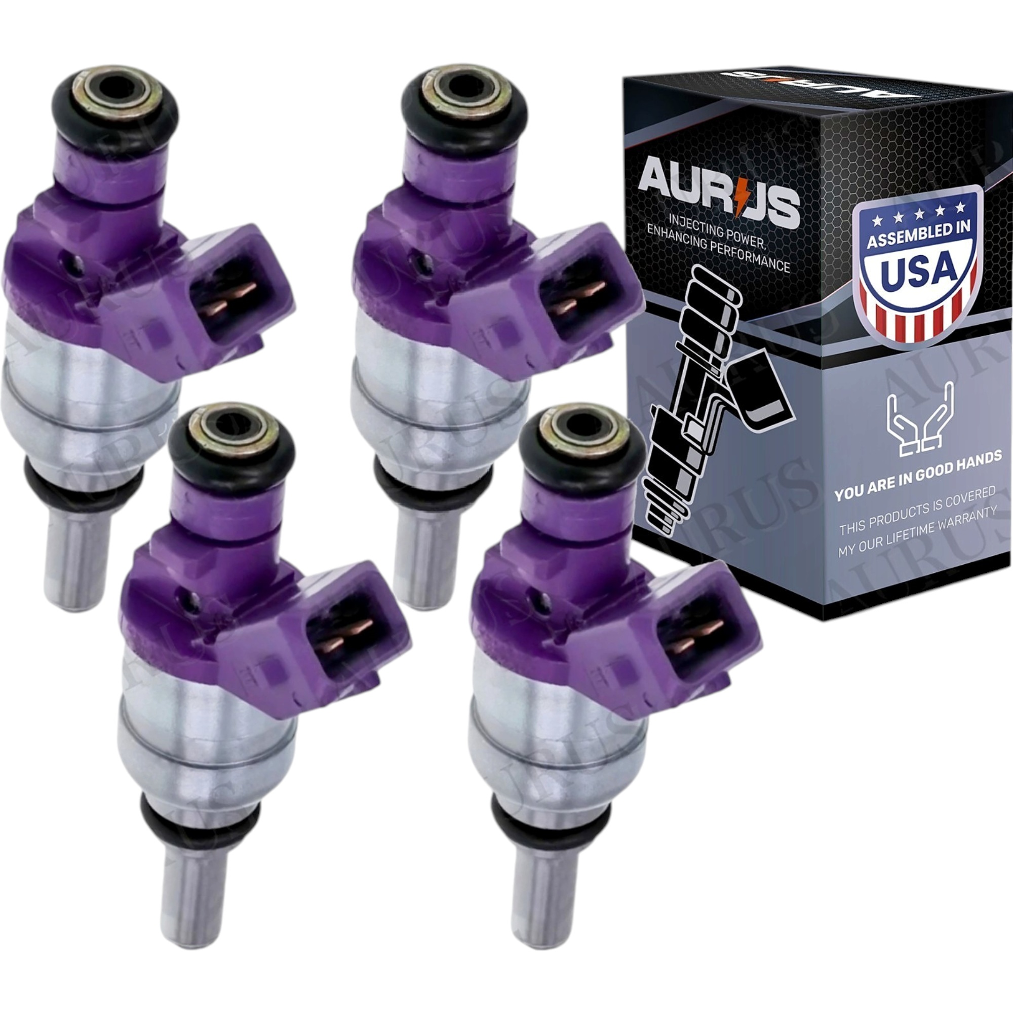 Aurus OEM Set of 4 Fuel Injectors for 2001-2004 Mercedes-Benz C230 SLK230 2.3L 787249 0000787249