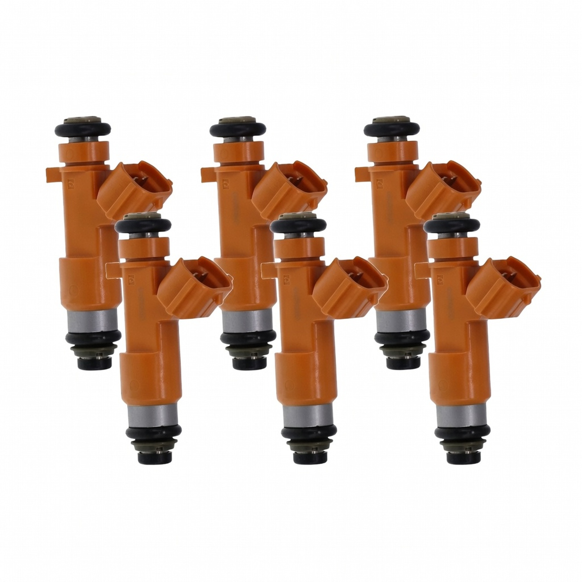 Denso OEM Set of 6 Fuel Injectors for 2014-2017 Infinity QX50 QX70 3.7L V6 297500-0950 — view 1