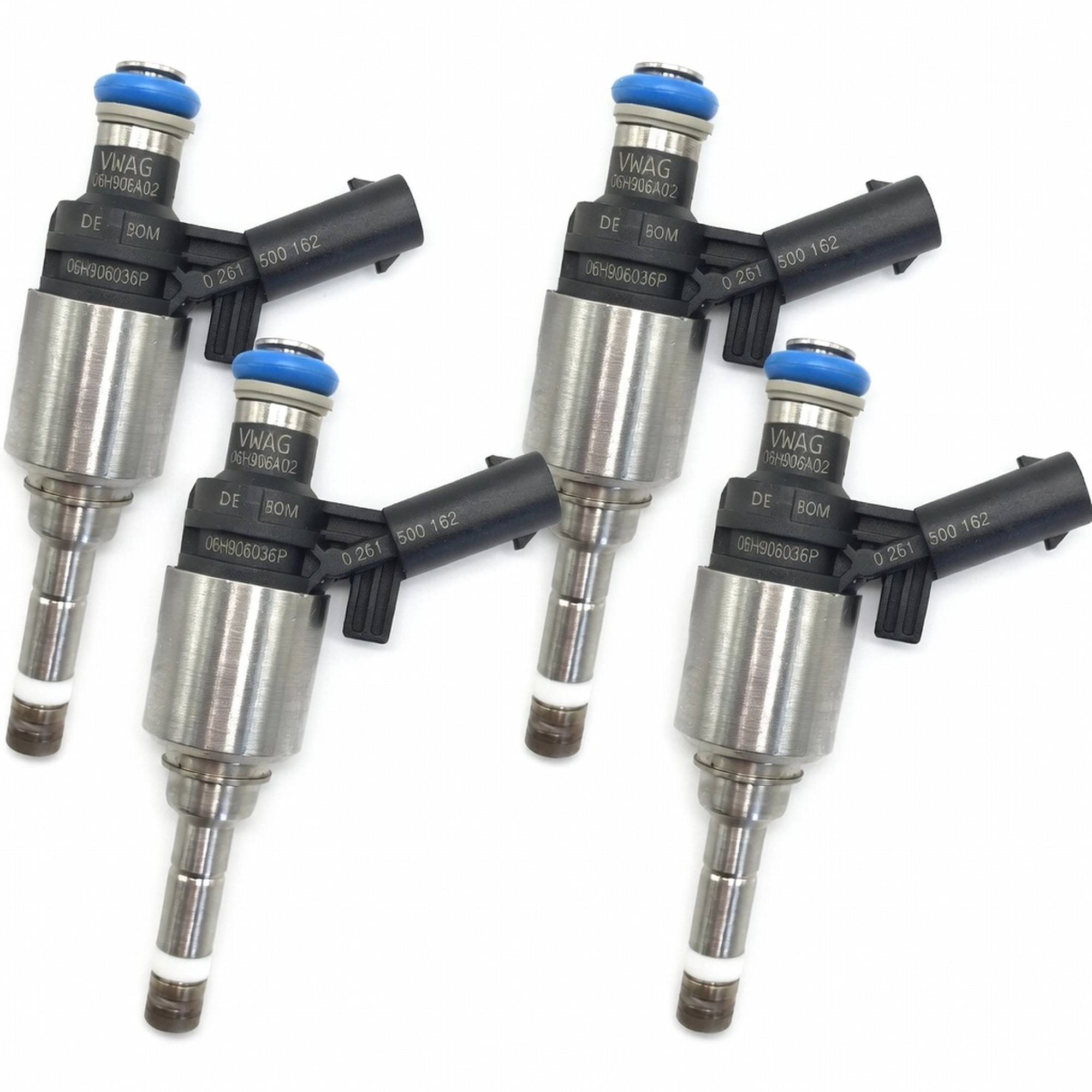 Bosch OEM Set of 4 Fuel Injectors for 2009 2010-2013 Audi A3 Quattro 2.0L I4 06H906036P